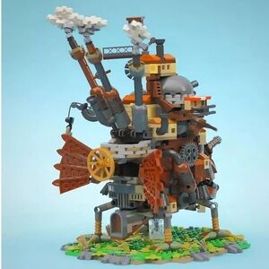 NEW Anime Moving Castle Building Block Set Howls Castle Building DIY Model Toys